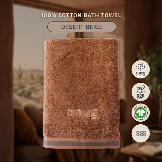 NNUG 100% Organic Cotton Towels - Desert Beige